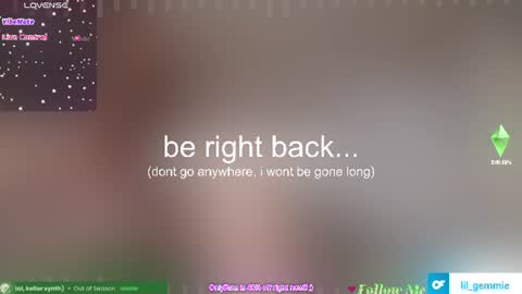 lil gemmie online show from August 1, 6:09 pm